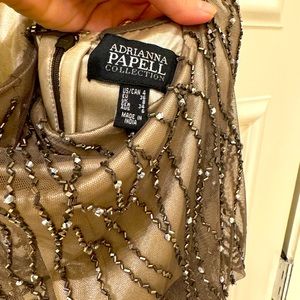 Adrianna Appel embellished gown